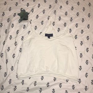 Aéropostale White Cropped Tank